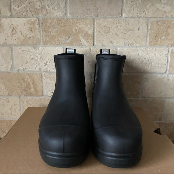 UGG DROPLET BLACK WATERPROOF RUBBER WOOL INSOLE RAIN WOMENS BOOTS * NEW NO BOX* - Picture 5 of 7